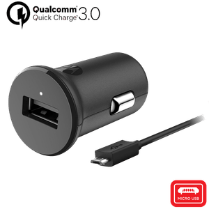 Chargeur de voiture Motorola TurboPower ™ 18 avec câble de données micro USB