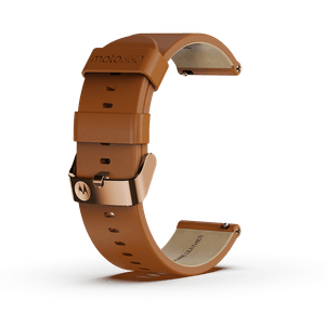 Bracelet en silicone haute résistance Moto - Blanc avec boucle argentée