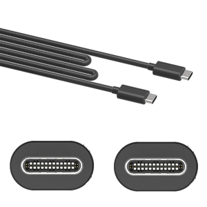 Motorola Essentials USB-C vers les données USB-C / Câble de charge - 3,3 pieds / 1 m noir